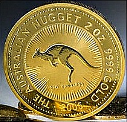 The Australian Gold Nugget Two Ounce Bullion Coin Of 1 2 Oz Gold Coins