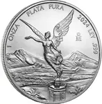 1oz. Mexican Silver Libertad Bullion Coin - Reverse side