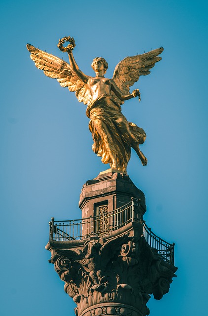 Gold Winged Liberty Angel - Better view