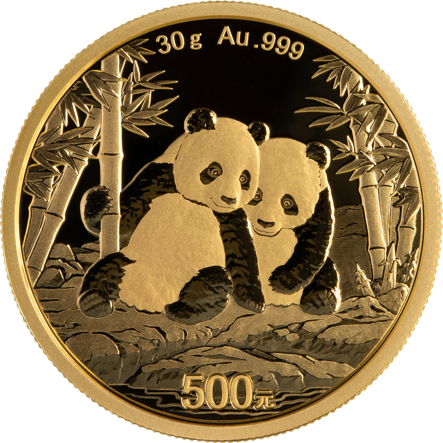 2026 30gram Chinese Gold Panda Bullion Coin - Reverse Side