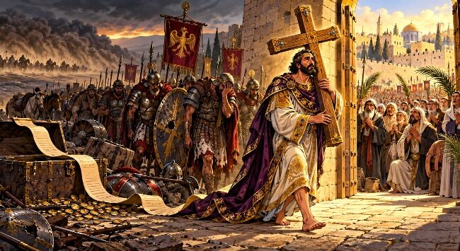 The Last Triumph - Emperor Heraclius Carrying the Cross - The Daily Reckoning