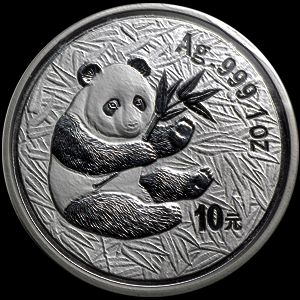 2000 chinese silver panda