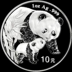 2004 chinese silver panda