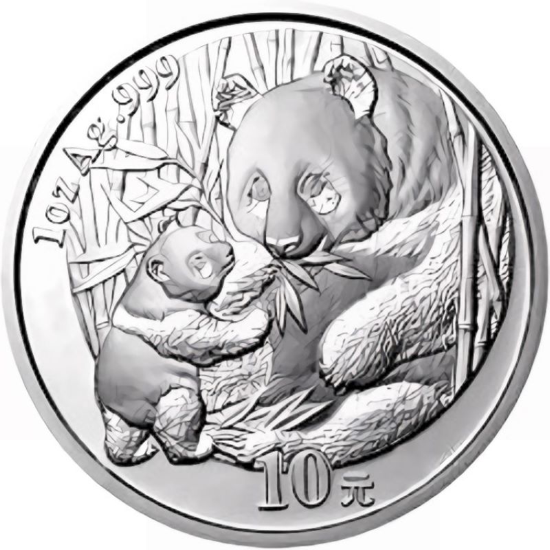 2005 chinese silver panda