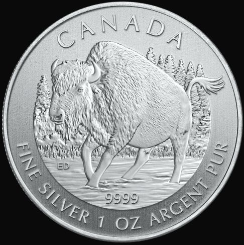 Grizzly Cougar Bison Moose Antelope 2011-2013 Canada 6-1oz Silver Wolf 