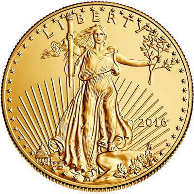 SKU #7448 1999 1/10 oz Gold American Eagle BU 