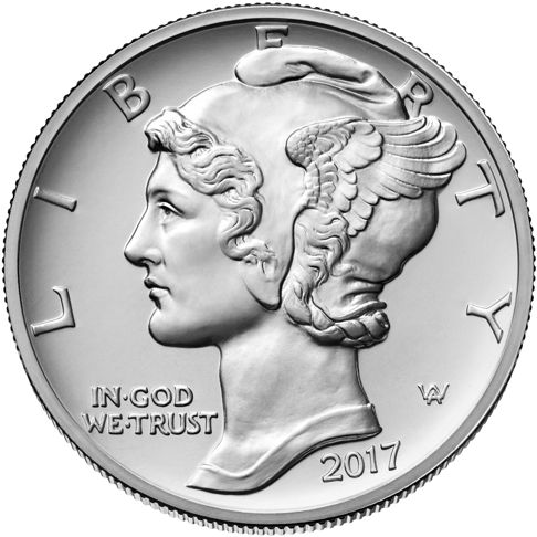 1oz. American Eagle Palladium Bullion Coins - obverse