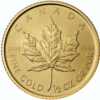 1/2 oz. Canadian Gold Maple Leaf Bullion Coin