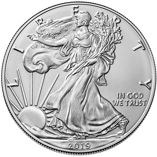 1oz american eagle silver bullion coin obv