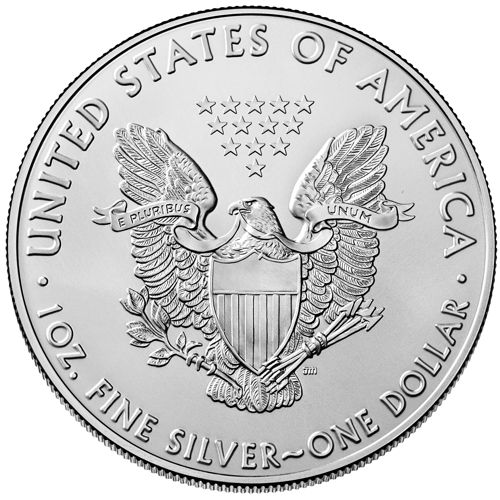 1oz american eagle silver bullion coin rev