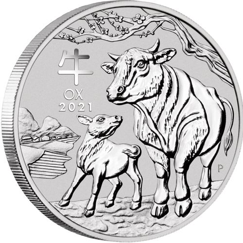 silver lunar coin