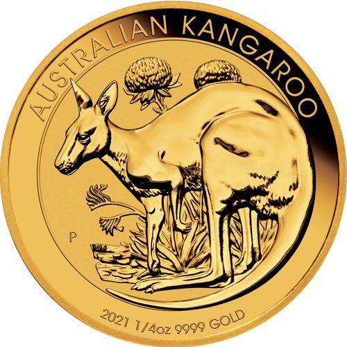 1/4oz. Australian Gold Kangaroo - Reverse