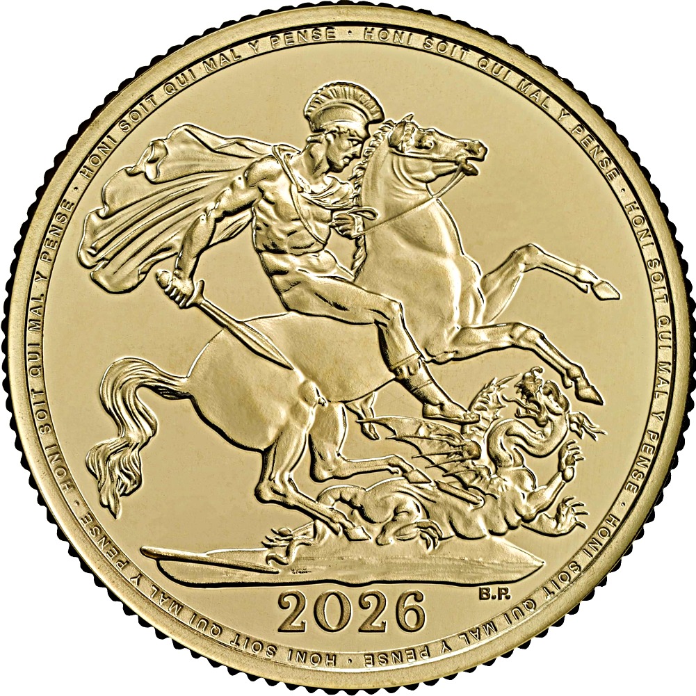 2026 Full Gold Sovereign - Reverse Side