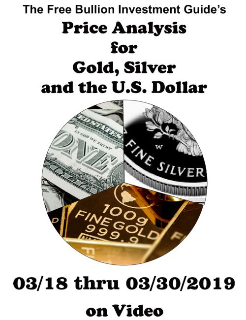 March 24th Video Blog - Price Analysis for Gold, Silver and the U.S. Dollar...on Video - Title Graphic