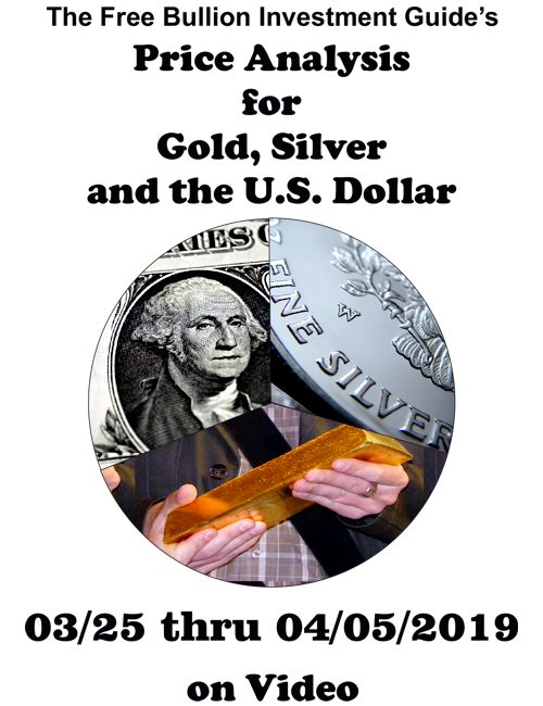 March 31st Video Blog - Price Analysis for Gold, Silver and the U.S. Dollar...on Video - Title Graphic