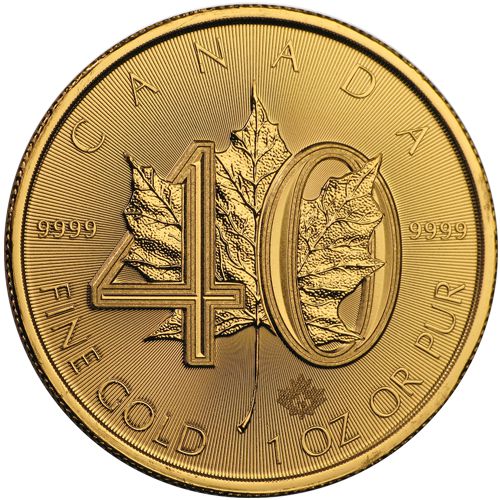 40th Anniv. Gold Maple Leaf