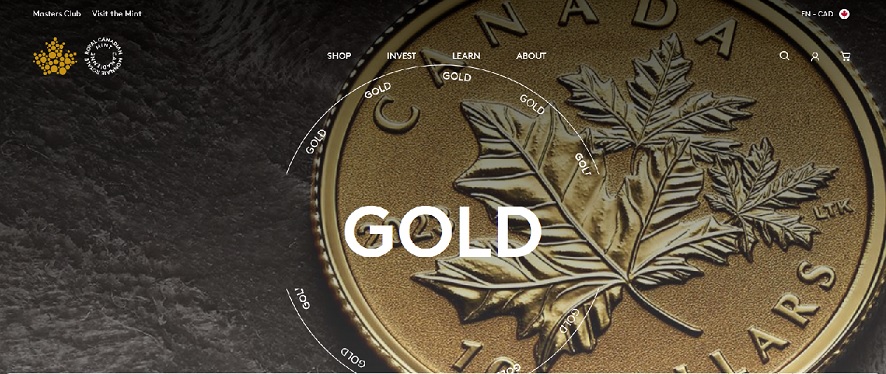 Royal Canadian Mint - Gold page
