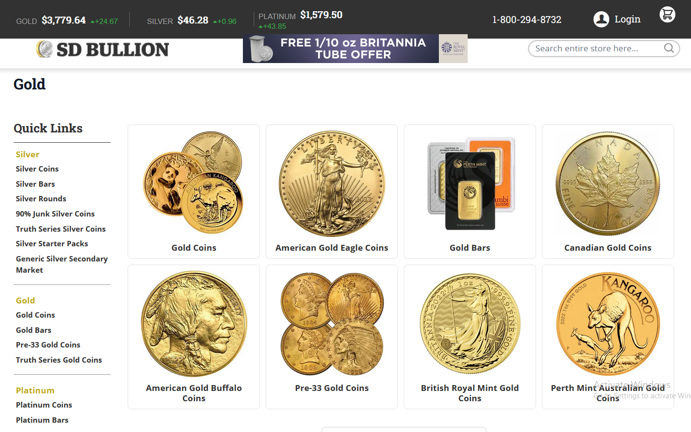 SD Bullion - Gold Bullion Screenshot
