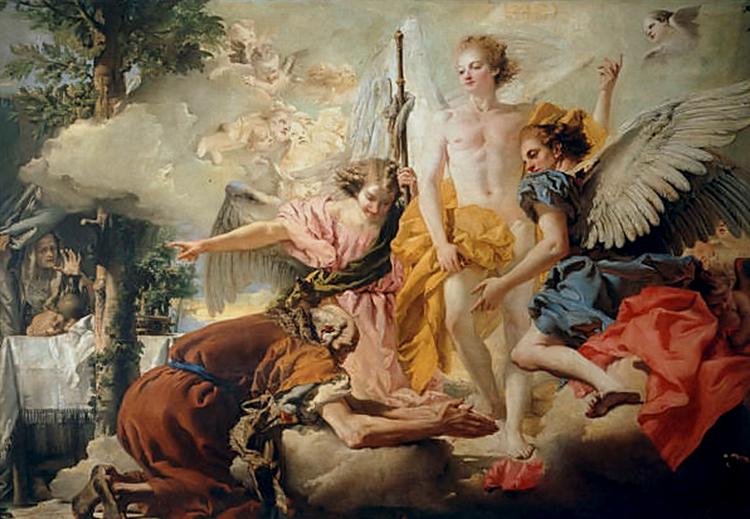 Painting: 'Abraham And The Three Angels" by Domenico Tiepolo