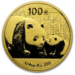 gold chinese panda