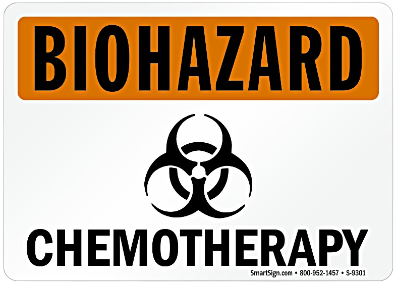 chemotherapy biohazard sign