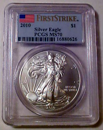 2010 ms70 american silver eagle
