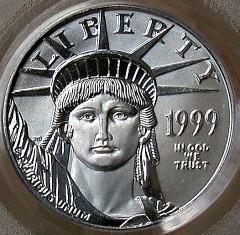 quarter oz platinum eagle - obverse