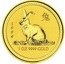 1 oz. Australian Lunar Gold Coin - Bullion Series I, II, and III
