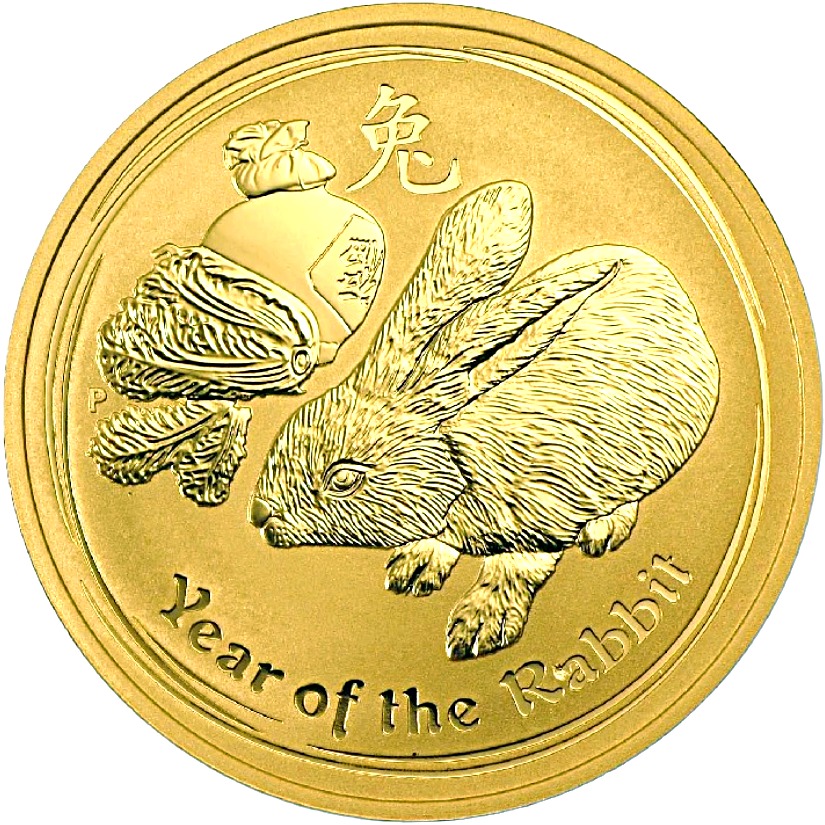 gold lunar coin