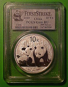 silver panda graded