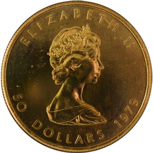 gold maple leaf obv
