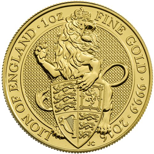 1oz. Gold Queen's Beasts Lion of England