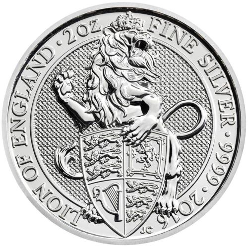 2oz Silver Queen's Beasts The Lion of England