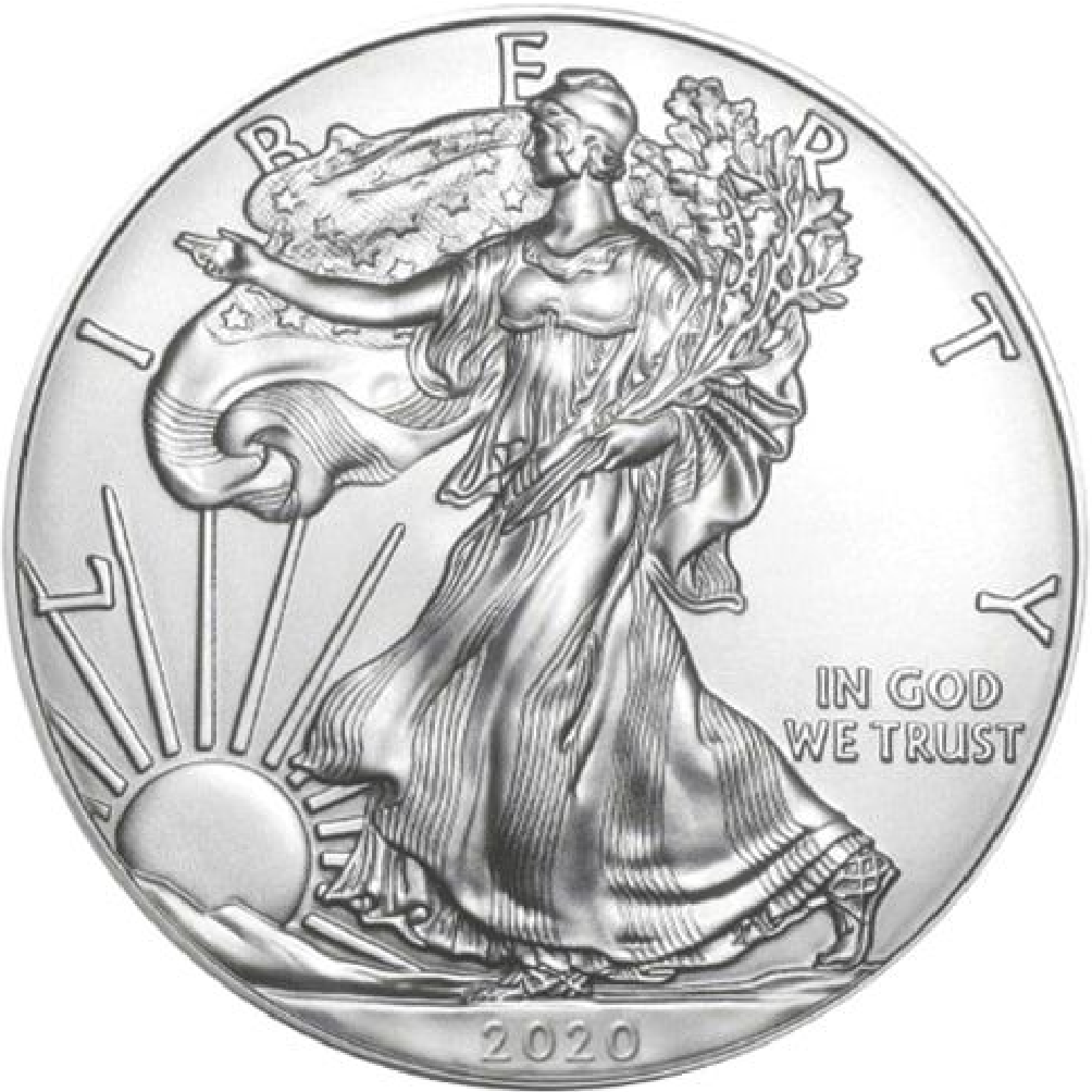 2020 - 1 oz American Eagle Gold bullion coin - Obverse - Type I