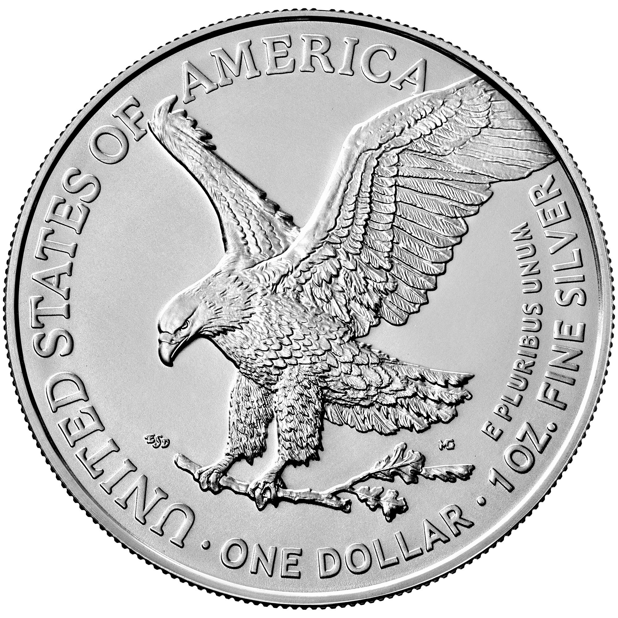 1oz american eagle silver bullion coin rev