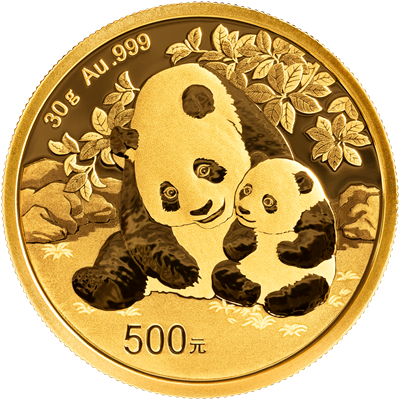 2024 30gram Chinese Gold Panda reverse