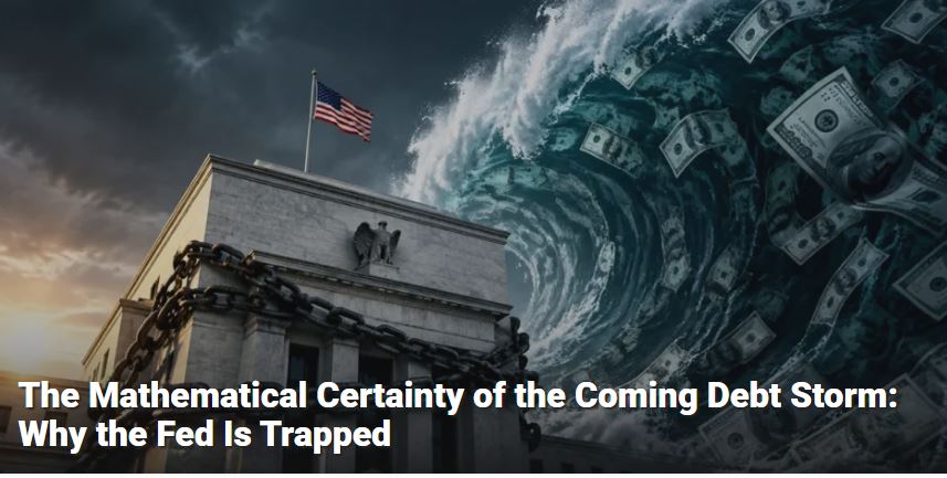 The Mathematical Certainty of the Coming Debt Storm: Why the Fed Is Trapped