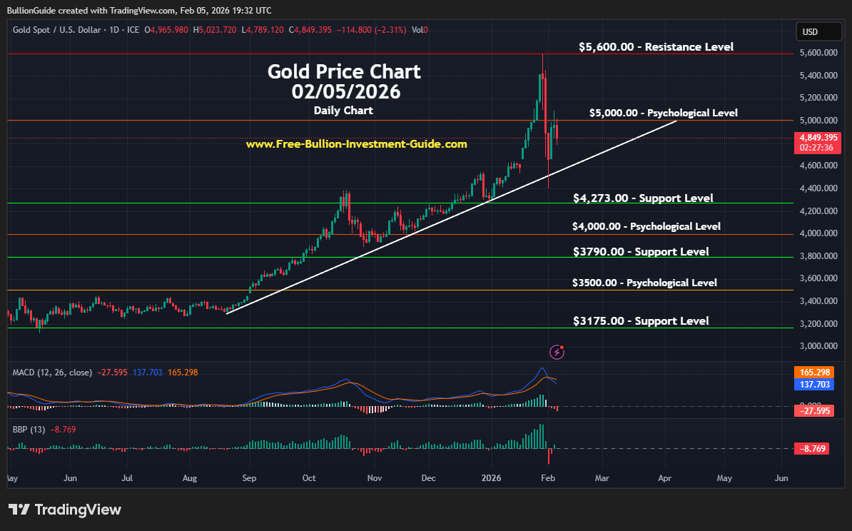 Newsletter Gold Chart (Daily) - February 2026