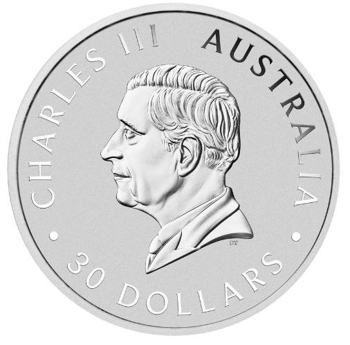 2026 1-kilo. Australian Kookaburra Silver Bullion Coin - obverse side