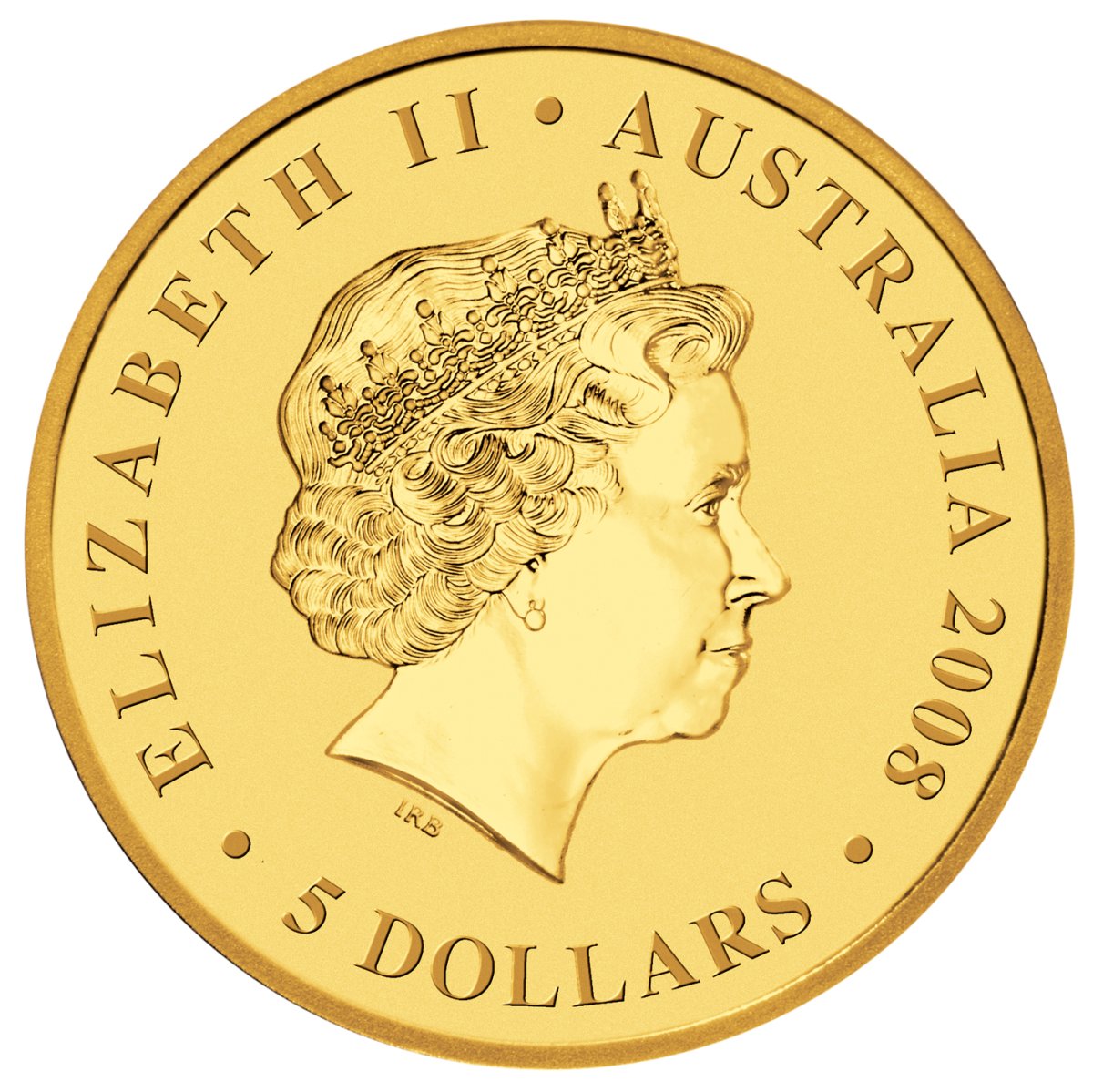 2008 1/20th oz. Gold Kangaroo - Obverse