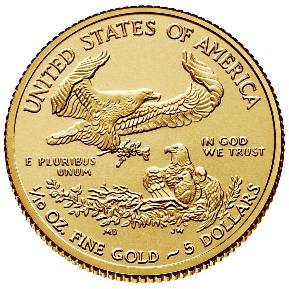 2020 - 1/10 oz American Eagle Gold bullion coin - Reverse - Type I