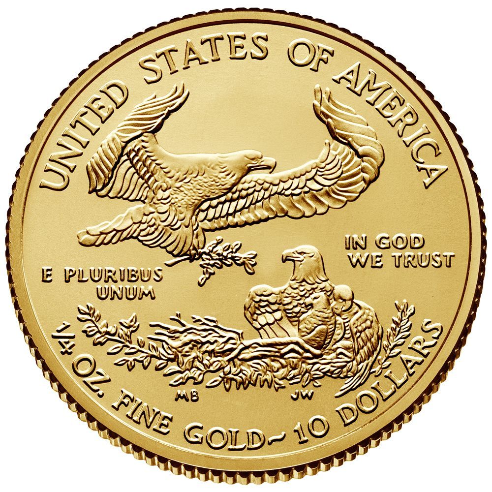 2020 - 1/4 oz American Eagle Gold bullion coin - Reverse - Type I