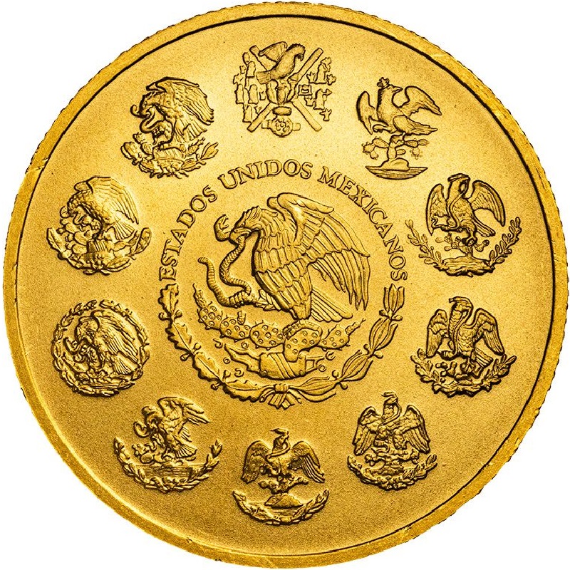 2024 1oz Mexican Gold Libertad Bullion Coin - Reverse side