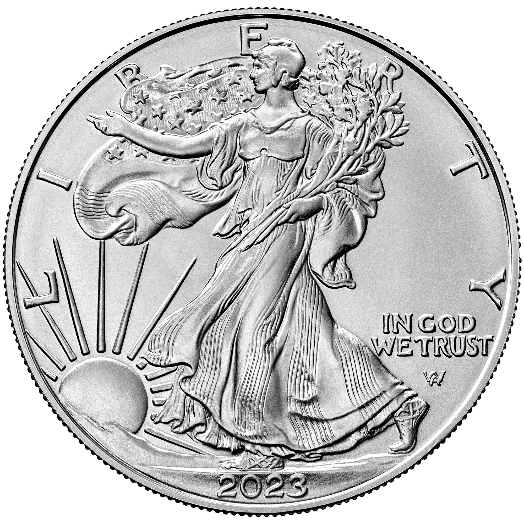 1oz U.S. Silver Eagle Obverse Type II