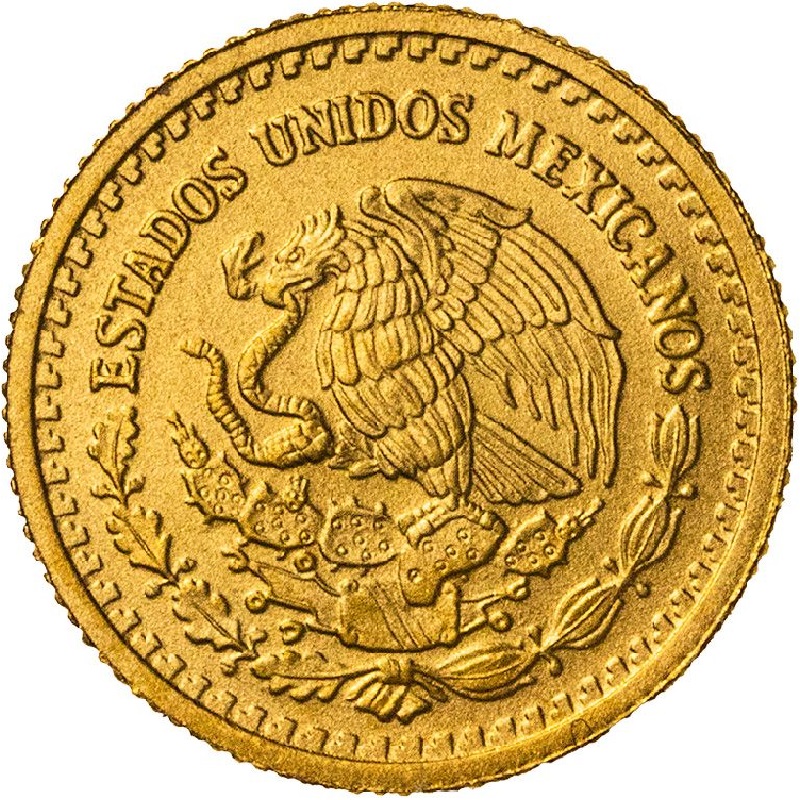 Fractional Mexican Gold Libertad Bullion Coins - Obverse side (1/2oz, 1/4oz, 1/10oz, 1/20oz)
