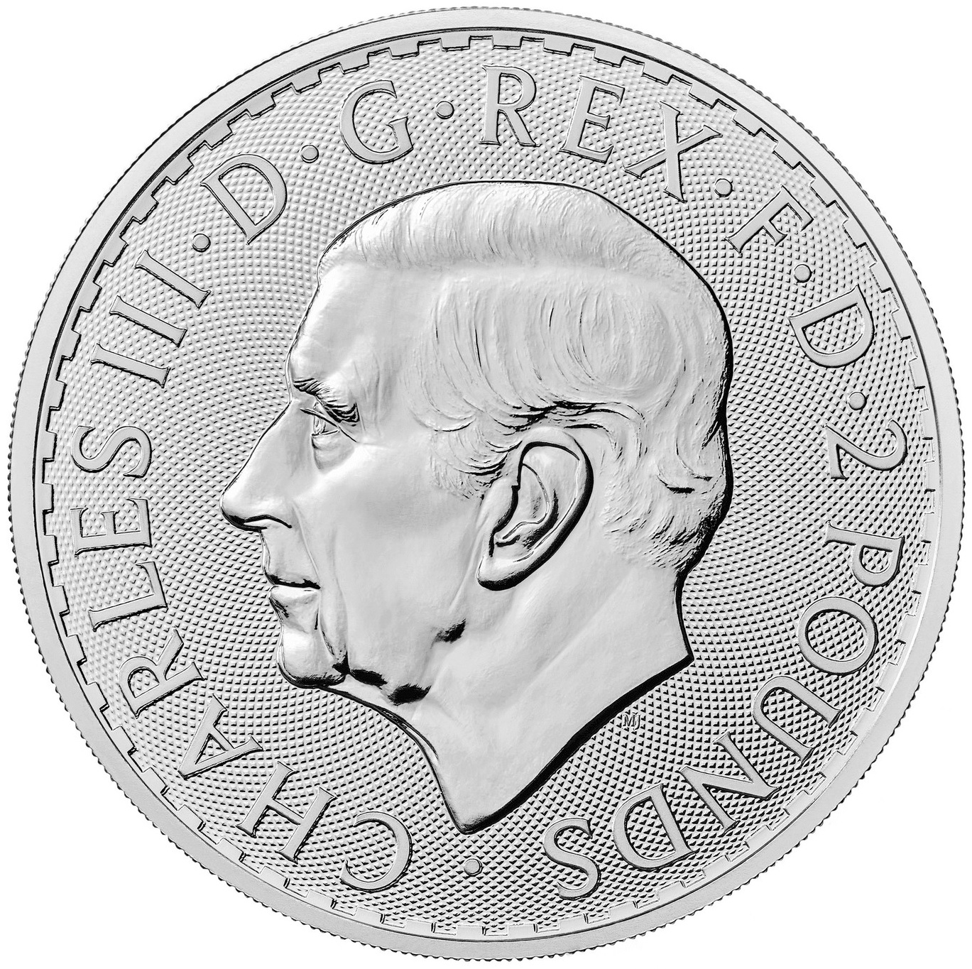 1 oz. Silver Britannia bullion coin - obverse side