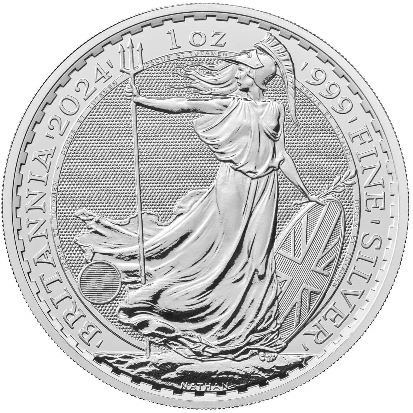 2024 1 oz. Silver Britannia bullion coin - reverse side