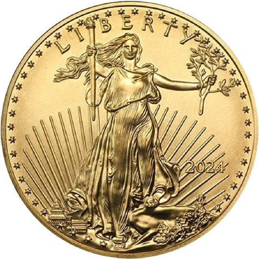 2024 - 1/2 oz American Eagle Gold bullion coin - Obverse - Type II