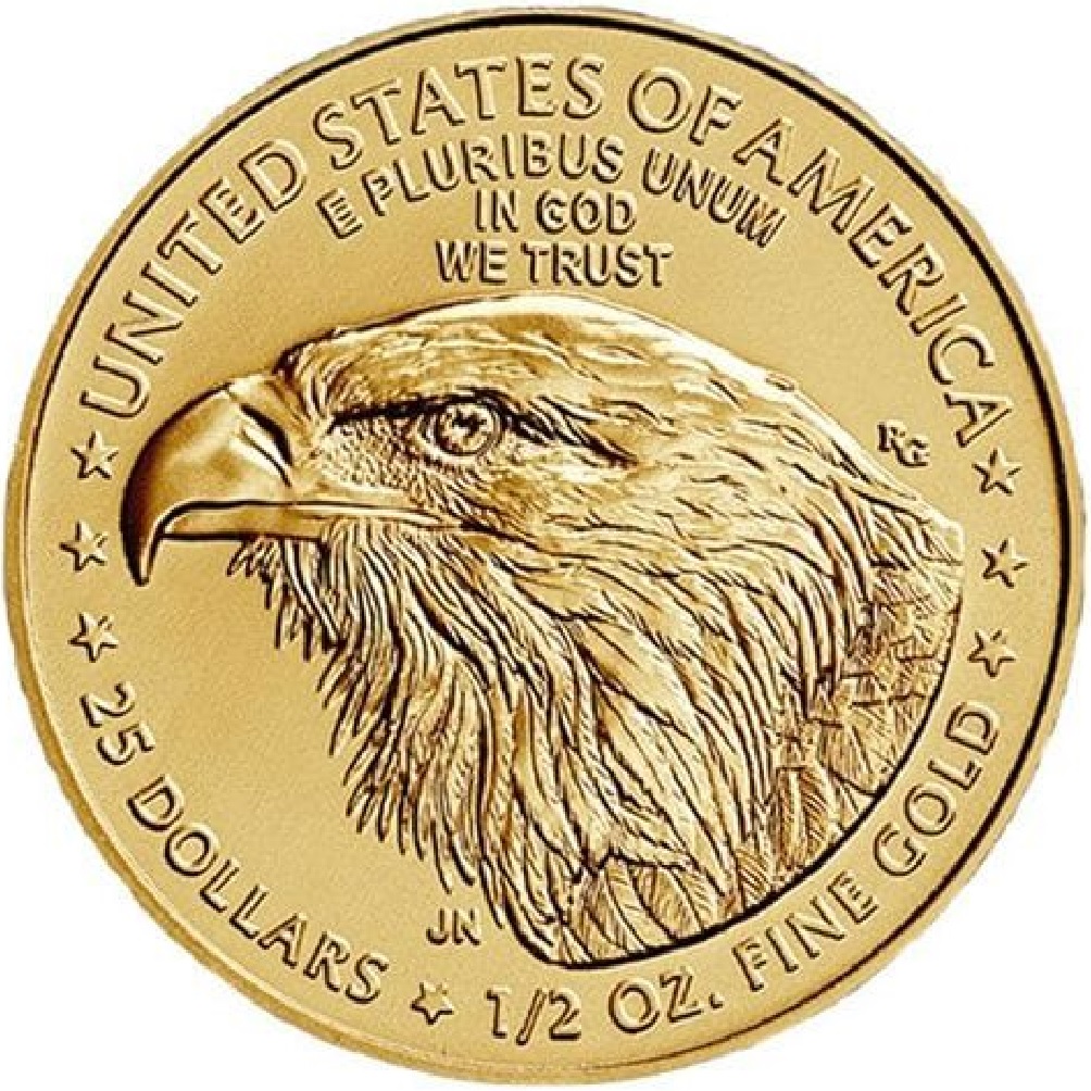 2024 - 1/2 oz American Eagle Gold bullion coin - Reverse - Type II