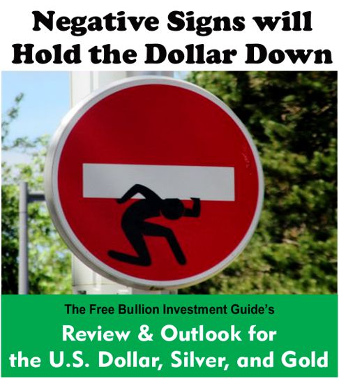 negative signs will hold down the dollar